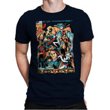 H.B. Super Heroes - Best Seller - Mens Premium T-Shirts RIPT Apparel Small / Midnight Navy