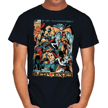 H.B. Super Heroes - Best Seller - Mens T-Shirts RIPT Apparel Small / Black