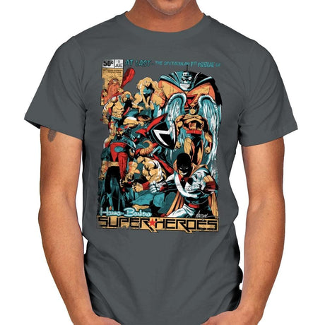 H.B. Super Heroes - Best Seller - Mens T-Shirts RIPT Apparel Small / Charcoal