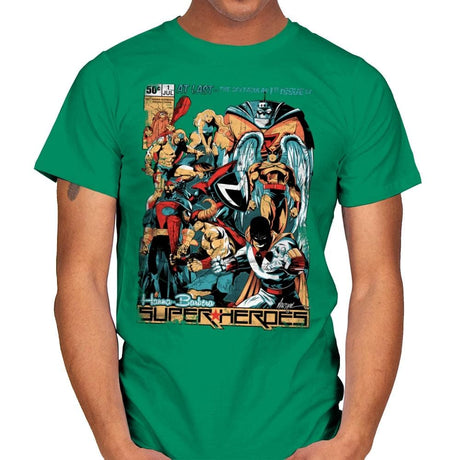 H.B. Super Heroes - Best Seller - Mens T-Shirts RIPT Apparel Small / Kelly Green