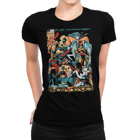 H.B. Super Heroes - Best Seller - Womens Premium T-Shirts RIPT Apparel Small / Indigo