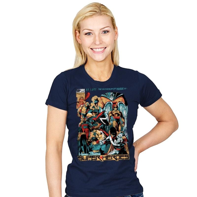 H.B. SUPER HEROES - Womens T-Shirts RIPT Apparel