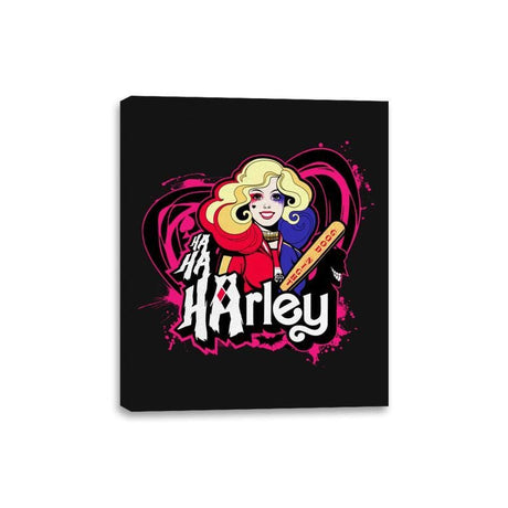 Ha Ha Harley - Canvas Wraps Canvas Wraps RIPT Apparel 8x10 / Black