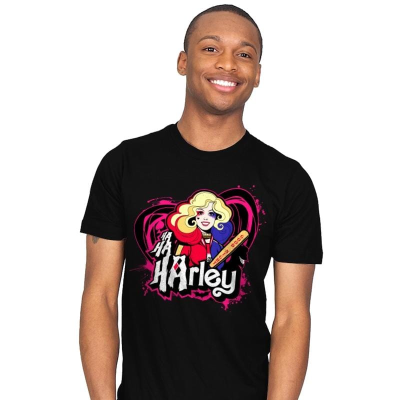 Ha Ha Harley - Mens T-Shirts RIPT Apparel Small / Black