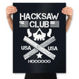 Hacksaw Club - Prints Posters RIPT Apparel 18x24 / Black