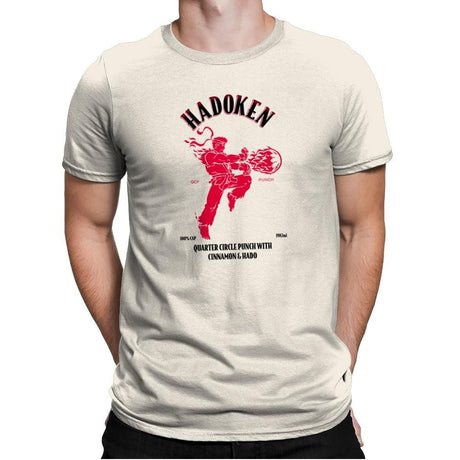 Hadoken Whiskey Exclusive - Mens Premium T-Shirts RIPT Apparel Small / Natural