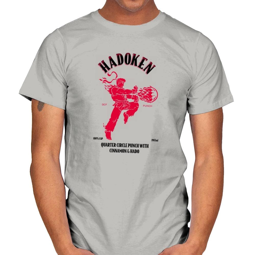 Hadoken Whiskey Exclusive - Mens T-Shirts RIPT Apparel Small / Ice Grey
