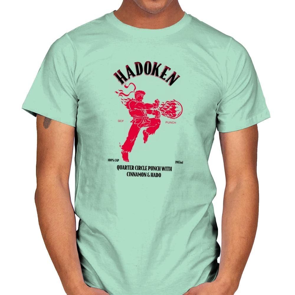 Hadoken Whiskey Exclusive - Mens T-Shirts RIPT Apparel Small / Mint Green