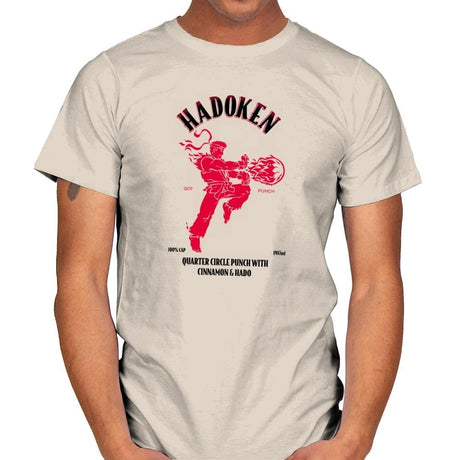 Hadoken Whiskey Exclusive - Mens T-Shirts RIPT Apparel Small / Natural