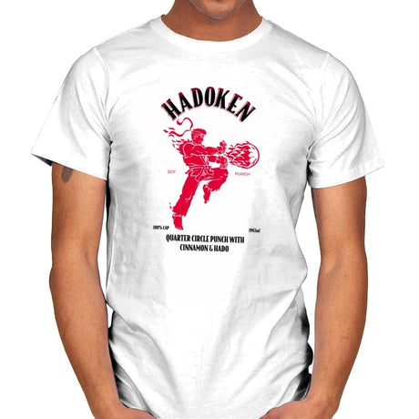Hadoken Whiskey Exclusive - Mens T-Shirts RIPT Apparel Small / White