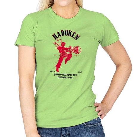 Hadoken Whiskey Exclusive - Womens T-Shirts RIPT Apparel Small / Mint Green