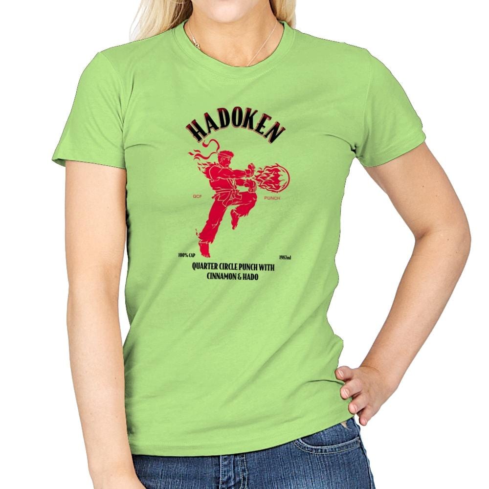 Hadoken Whiskey Exclusive - Womens T-Shirts RIPT Apparel Small / Mint Green