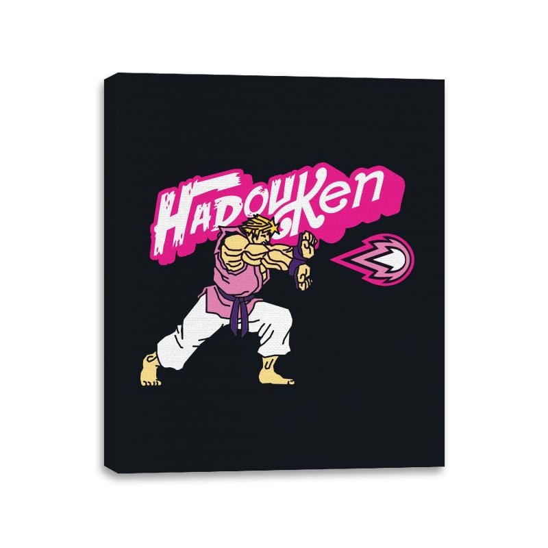 Hadou Ken - Canvas Wraps Canvas Wraps RIPT Apparel 11x14 / Black