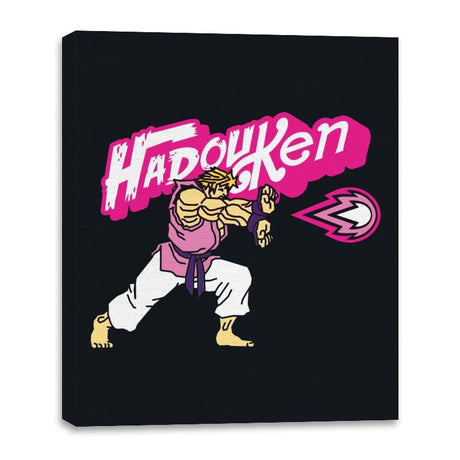 Hadou Ken - Canvas Wraps Canvas Wraps RIPT Apparel 16x20 / Black