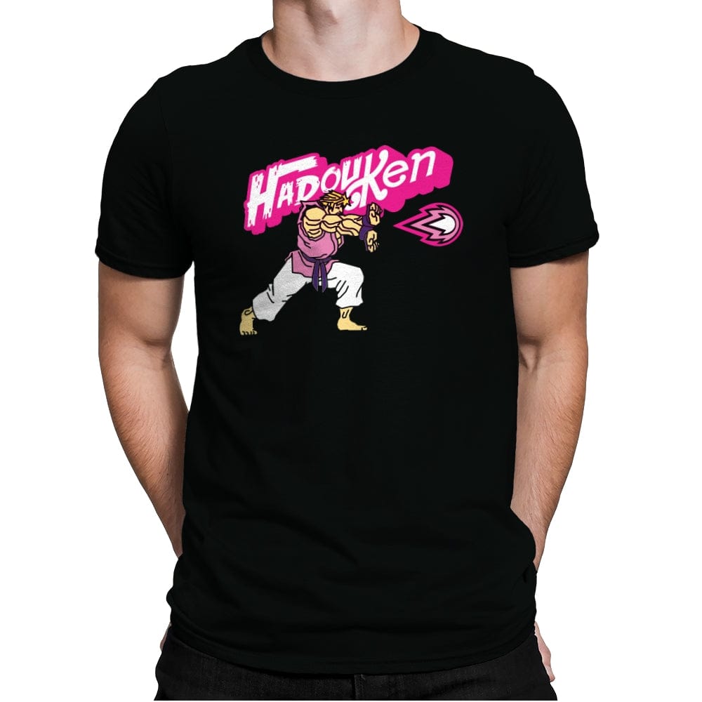 Hadou Ken - Mens Premium T-Shirts RIPT Apparel Small / Black