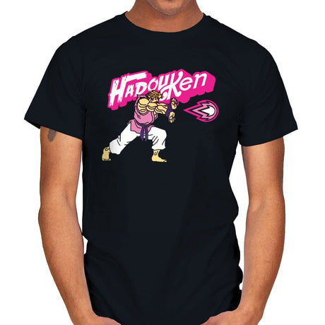 Hadou Ken - Mens T-Shirts RIPT Apparel Small / Black