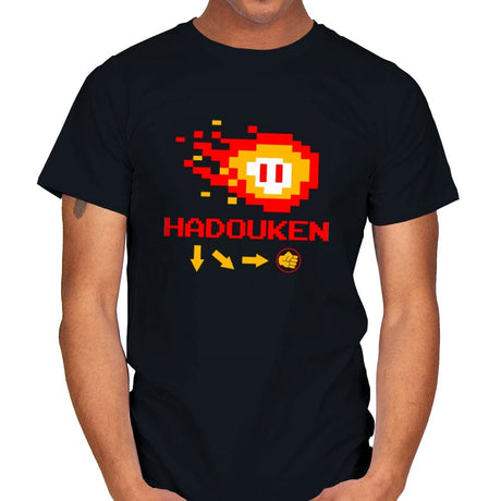 Hadouken - Mens T-Shirts RIPT Apparel Small / Black