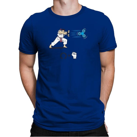 Hadouken Spinner Exclusive - Mens Premium T-Shirts RIPT Apparel Small / Royal