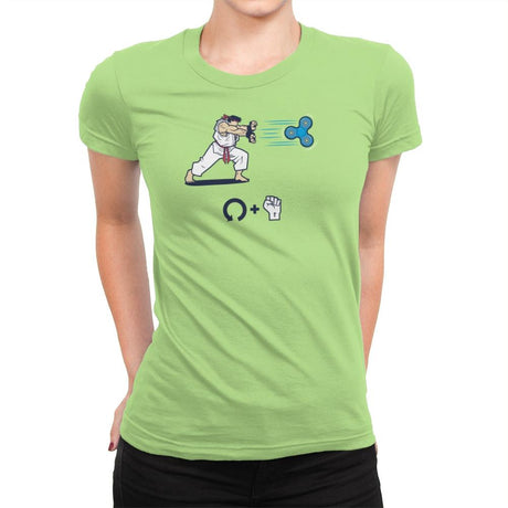 Hadouken Spinner Exclusive - Womens Premium T-Shirts RIPT Apparel Small / Mint