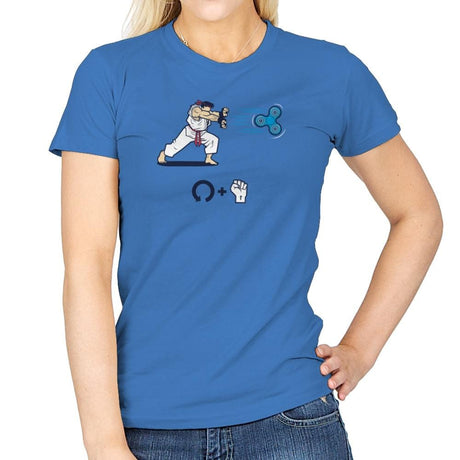 Hadouken Spinner Exclusive - Womens T-Shirts RIPT Apparel Small / Iris