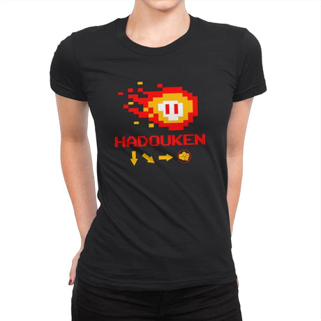 Hadouken - Womens Premium T-Shirts RIPT Apparel Small / Black
