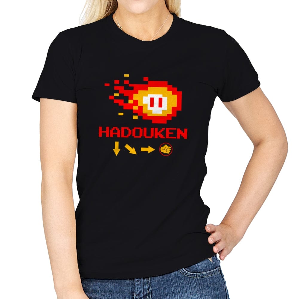 Hadouken - Womens T-Shirts RIPT Apparel Small / Black