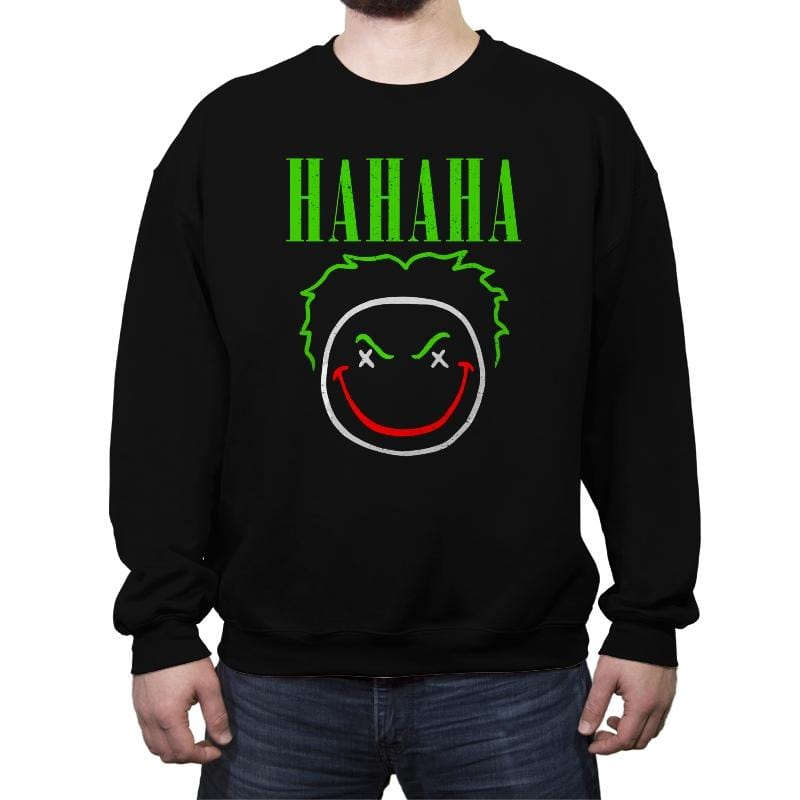 HAHAHA! - Crew Neck Sweatshirt Crew Neck Sweatshirt RIPT Apparel