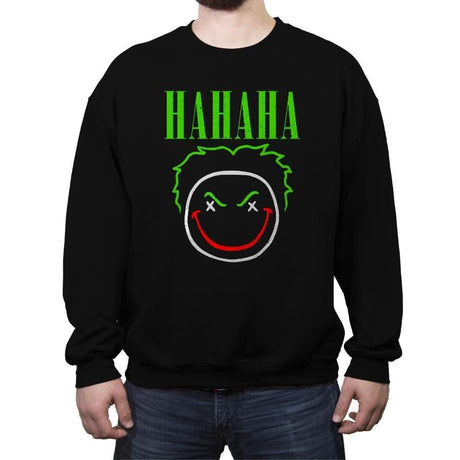 HAHAHA! - Crew Neck Sweatshirt Crew Neck Sweatshirt RIPT Apparel