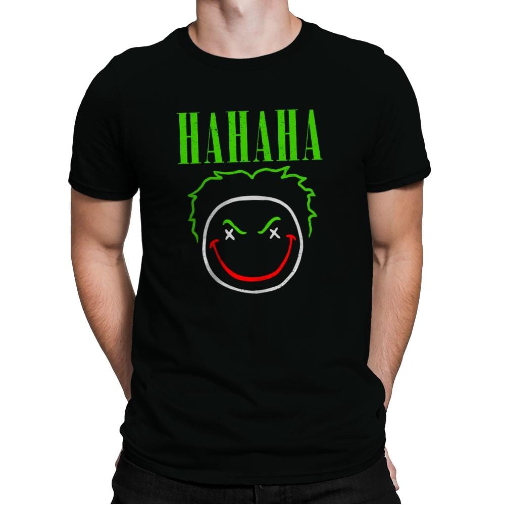 HAHAHA! - Mens Premium T-Shirts RIPT Apparel Small / Black