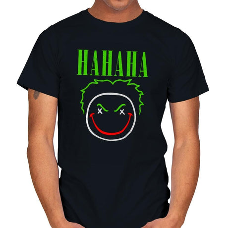 HAHAHA! - Mens T-Shirts RIPT Apparel Small / Black