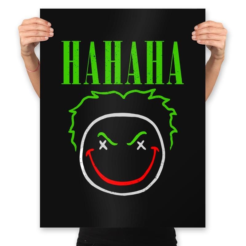 HAHAHA! - Prints Posters RIPT Apparel 18x24 / Black