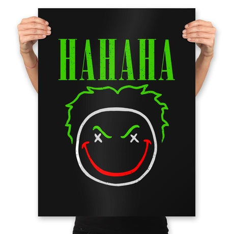 HAHAHA! - Prints Posters RIPT Apparel 18x24 / Black