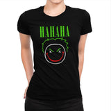 HAHAHA! - Womens Premium T-Shirts RIPT Apparel Small / Indigo