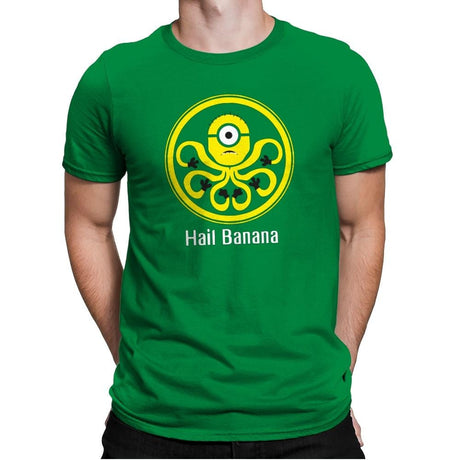 HAIL BANANA - Despicable Tees - Mens Premium T-Shirts RIPT Apparel Small / Kelly Green