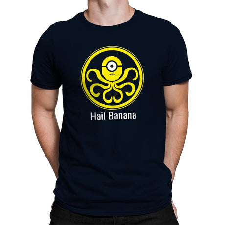 HAIL BANANA - Despicable Tees - Mens Premium T-Shirts RIPT Apparel Small / Midnight Navy