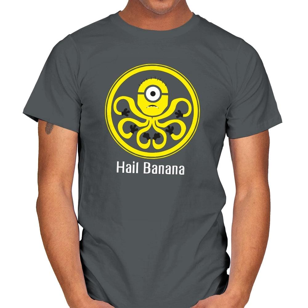 HAIL BANANA - Despicable Tees - Mens T-Shirts RIPT Apparel Small / Charcoal