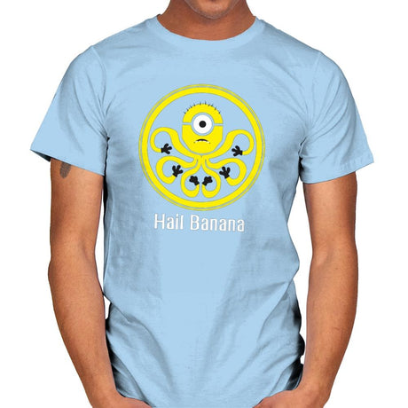 HAIL BANANA - Despicable Tees - Mens T-Shirts RIPT Apparel Small / Light Blue