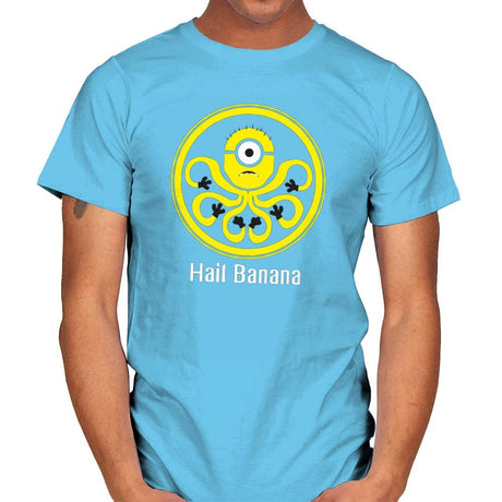 HAIL BANANA - Despicable Tees - Mens T-Shirts RIPT Apparel Small / Sky