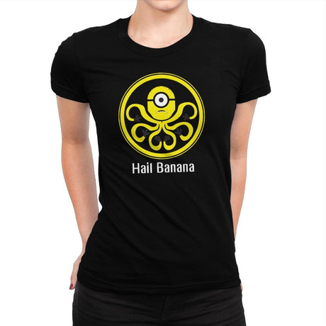 HAIL BANANA - Despicable Tees - Womens Premium T-Shirts RIPT Apparel Small / Indigo