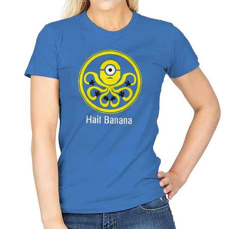 HAIL BANANA - Despicable Tees - Womens T-Shirts RIPT Apparel Small / Iris