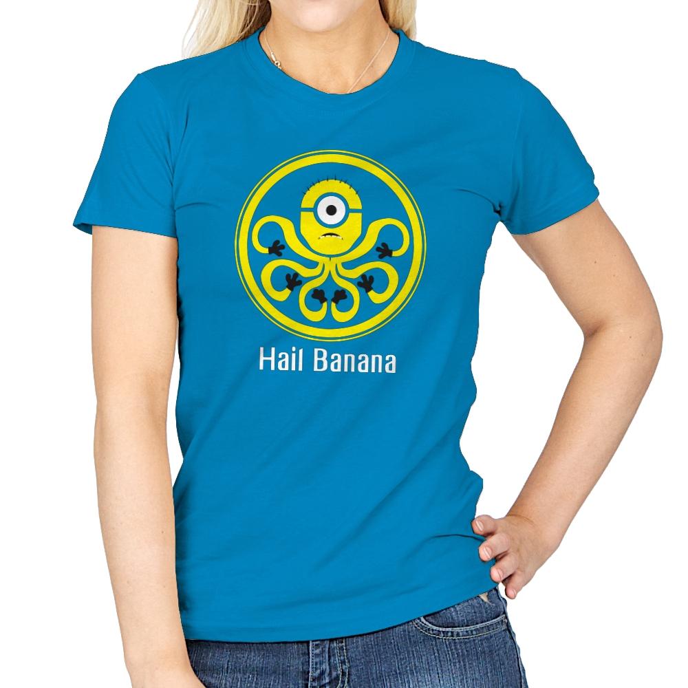 HAIL BANANA - Despicable Tees - Womens T-Shirts RIPT Apparel Small / Sapphire