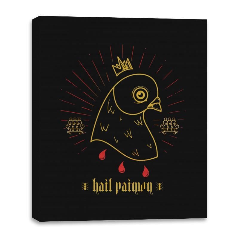Hail Paimon - Canvas Wraps Canvas Wraps RIPT Apparel 16x20 / Black