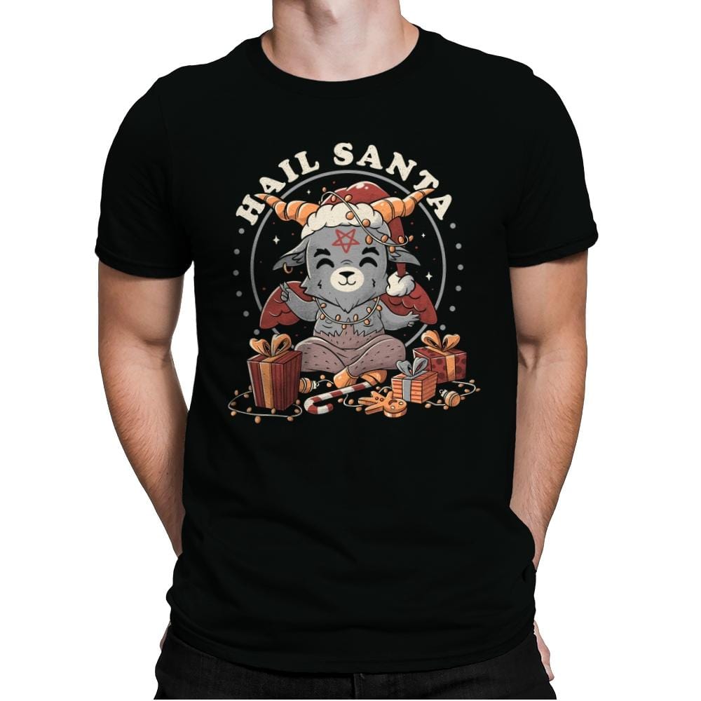 Hail Santa - Mens Premium T-Shirts RIPT Apparel Small / Black
