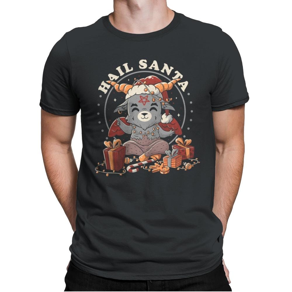 Hail Santa - Mens Premium T-Shirts RIPT Apparel Small / Heavy Metal