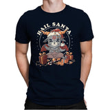 Hail Santa - Mens Premium T-Shirts RIPT Apparel Small / Midnight Navy