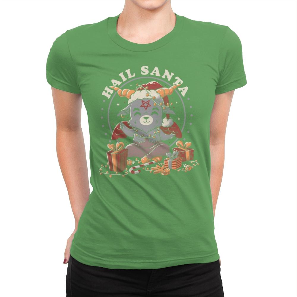 Hail Santa - Womens Premium T-Shirts RIPT Apparel Small / Kelly