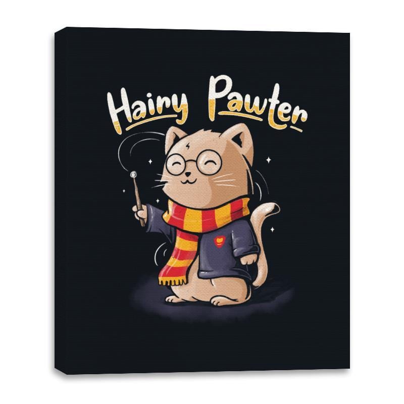 Hairy Pawter - Canvas Wraps Canvas Wraps RIPT Apparel 16x20 / Black