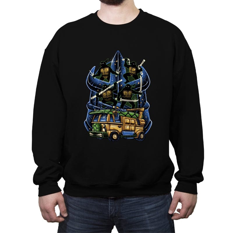 Half Shell Heroes - Crew Neck Sweatshirt Crew Neck Sweatshirt RIPT Apparel Small / Black