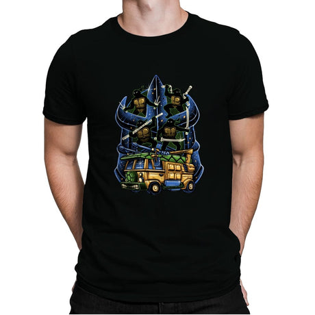Half Shell Heroes - Mens Premium T-Shirts RIPT Apparel Small / Black