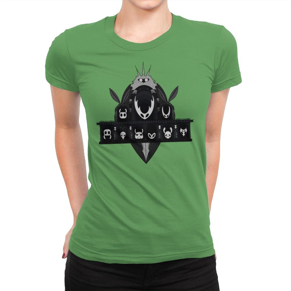 Hall of Masks - Womens Premium T-Shirts RIPT Apparel Small / Kelly